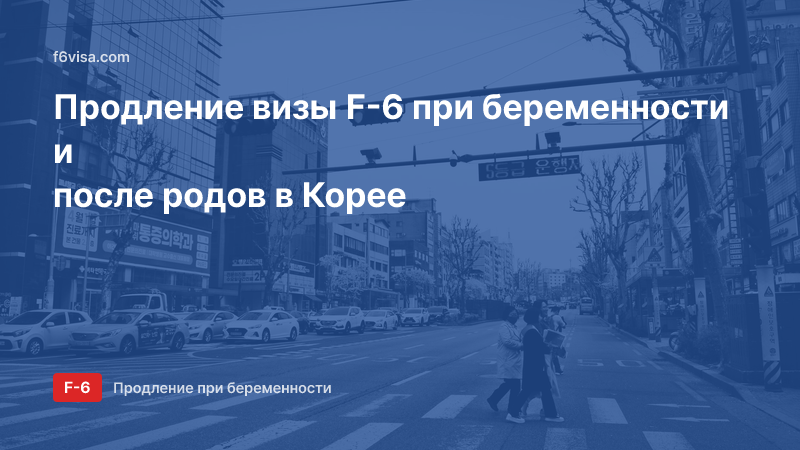 Продление визы F-6 при беременности и после родов в Корее