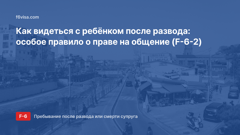 Как видеться с ребёнком после развода: особое правило о праве на общение (F-6-2)